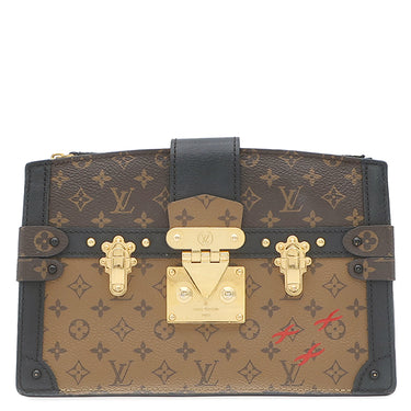 ルイヴィトン LOUIS VUITTON トランク クラッチ M43596 モノグラム×モノグラムリバース モノグラムキャンバス モノグラムリバースキャンバス 2WAYバッグ ゴールド金具 ショルダーバッグ