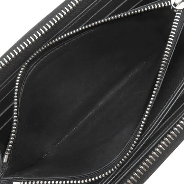 ルイヴィトン LOUIS VUITTON ジッピーウォレット M61857 ノワール エピレザー 長財布 シルバー金具 黒 小銭入れ ラウンドファスナー