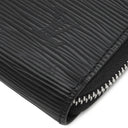ルイヴィトン LOUIS VUITTON ジッピーウォレット M61857 ノワール エピレザー 長財布 シルバー金具 黒 小銭入れ ラウンドファスナー