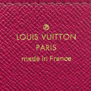 ルイヴィトン LOUIS VUITTON ジッピー ウォレット M41895 フューシャ モノグラムキャンバス 長財布 ゴールド金具 茶 ピンク ラウンドファスナー