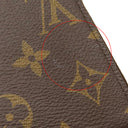 ルイヴィトン LOUIS VUITTON ジッピー ウォレット M41895 フューシャ モノグラムキャンバス 長財布 ゴールド金具 茶 ピンク ラウンドファスナー