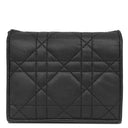 クリスチャン・ディオール Christian Dior カナ―ジュ コンパクト S01780NMJ ブラック レザー 二つ折り財布 ゴールド金具 黒 チャーム付き