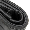 クリスチャン・ディオール Christian Dior カナ―ジュ コンパクト S01780NMJ ブラック レザー 二つ折り財布 ゴールド金具 黒 チャーム付き