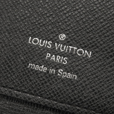 ルイヴィトン LOUIS VUITTON ジッピーウォレット ヴェルティカル M32822 アルドワーズ タイガ 長財布 シルバー金具 黒 ラウンドジップ
