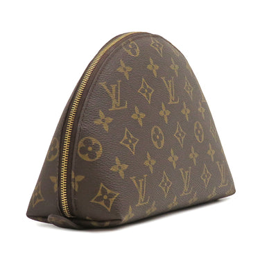ルイヴィトン LOUIS VUITTON トゥルース ドゥミロンド M47520 モノグラム モノグラムキャンバス ポーチ ゴールド金具 茶 メイクポーチ