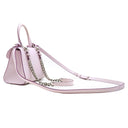デルヴォー DELVAUX ブリヨン ミニ ロゴ バックル シルクラベンダー ボックスカーフ 2WAYバッグ シルバー金具 薄紫 ハンドバッグ ショルダー