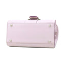 デルヴォー DELVAUX ブリヨン ミニ ロゴ バックル シルクラベンダー ボックスカーフ 2WAYバッグ シルバー金具 薄紫 ハンドバッグ ショルダー