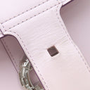 デルヴォー DELVAUX ブリヨン ミニ ロゴ バックル シルクラベンダー ボックスカーフ 2WAYバッグ シルバー金具 薄紫 ハンドバッグ ショルダー