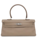 エルメス HERMES ショルダーケリー エトゥープ トゴ ショルダーバッグ シルバー金具 グレージュ