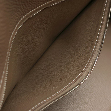 エルメス HERMES ショルダーケリー エトゥープ トゴ ショルダーバッグ シルバー金具 グレージュ