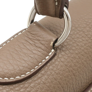 エルメス HERMES ショルダーケリー エトゥープ トゴ ショルダーバッグ シルバー金具 グレージュ