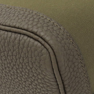 エルメス HERMES ガーデンパーティーTPM 30 ヴェールオリーブ×ヴェールロデン トワルオフィシエ ネゴンダ トートバッグ シルバー金具 新品 未使用 2026年製