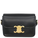 セリーヌ CELINE ティーン トリオンフ バッグ 188423 ブラック カーフ ショルダーバッグ ゴールド金具 黒