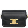 セリーヌ CELINE ティーン トリオンフ バッグ 188423 ブラック カーフ ショルダーバッグ ゴールド金具 黒