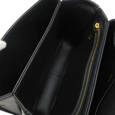 セリーヌ CELINE ティーン トリオンフ バッグ 188423 ブラック カーフ ショルダーバッグ ゴールド金具 黒