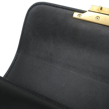 セリーヌ CELINE ティーン トリオンフ バッグ 188423 ブラック カーフ ショルダーバッグ ゴールド金具 黒