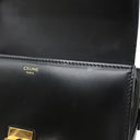 セリーヌ CELINE ティーン トリオンフ バッグ 188423 ブラック カーフ ショルダーバッグ ゴールド金具 黒
