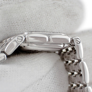 腕時計 カルティエ Cartier パンテール ミニ リュバン WG3002T8 クオーツ レディース K18WG無垢 純正ダイヤ 白 シェル スクエア