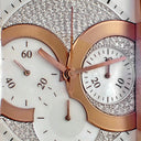 腕時計 ハリーウィンストン Harry Winston アヴェニュー C クロノグラフ 330/MCA 自動巻き メンズ K18PG無垢 純正ダイヤ シェル
