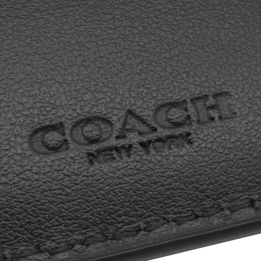 コーチ COACH コイン ウォレット シグネチャー レザー CX139 QB ブラック レザー 二つ折り財布 -