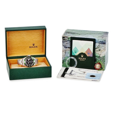 腕時計 ロレックス ROLEX サブマリーナー デイト 16610LV Y番 自動巻き メンズ Y番 グリーンサブ ファット4 ビッグスイス 黒 緑