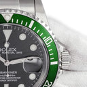 腕時計 ロレックス ROLEX サブマリーナー デイト 16610LV Y番 自動巻き メンズ Y番 グリーンサブ ファット4 ビッグスイス 黒 緑