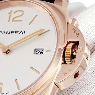 腕時計 パネライ PANERAI ルミノール ドゥエ ゴールドテック 42mm PAM01336 Y番 自動巻き メンズ Y番 K18RG無垢 デイト スモールセコンド