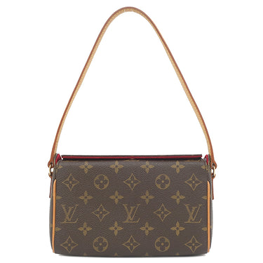 ルイヴィトン LOUIS VUITTON レシタル M51900 モノグラム モノグラムキャンバス ハンドバッグ ゴールド金具 茶 ワンショルダー