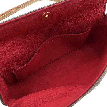 ルイヴィトン LOUIS VUITTON レシタル M51900 モノグラム モノグラムキャンバス ハンドバッグ ゴールド金具 茶 ワンショルダー