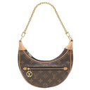 ルイヴィトン LOUIS VUITTON ループ M81098 モノグラム モノグラムキャンバス 2WAYバッグ ゴールド金具 茶 ハンドバッグ ショルダー ハーフムーン