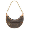 ルイヴィトン LOUIS VUITTON ループ M81098 モノグラム モノグラムキャンバス 2WAYバッグ ゴールド金具 茶 ハンドバッグ ショルダー ハーフムーン