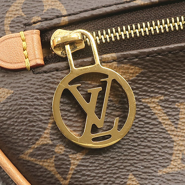 ルイヴィトン LOUIS VUITTON ループ M81098 モノグラム モノグラムキャンバス 2WAYバッグ ゴールド金具 茶 ハンドバッグ ショルダー ハーフムーン