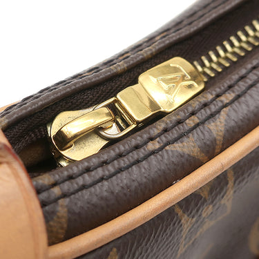 ルイヴィトン LOUIS VUITTON ループ M81098 モノグラム モノグラムキャンバス 2WAYバッグ ゴールド金具 茶 ハンドバッグ ショルダー ハーフムーン