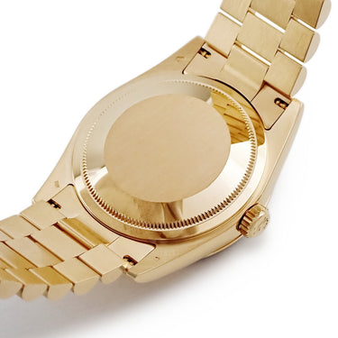 腕時計 ロレックス ROLEX デイデイト 36 118238 K番 自動巻き メンズ メーカーOH済 K番 K18YG無垢 プレジデントブレス グリーン バー