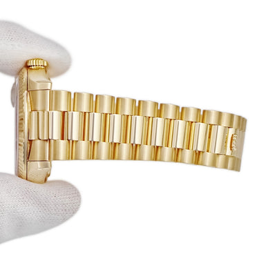 腕時計 ロレックス ROLEX デイデイト 36 118238 K番 自動巻き メンズ メーカーOH済 K番 K18YG無垢 プレジデントブレス グリーン バー
