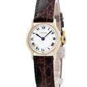 腕時計 カルティエ Cartier リヴィエラ 82722200 手巻き レディース OH済 K18YG無垢 ホワイト 青針 ローマン ヴィンテージ