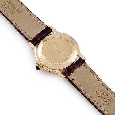 腕時計 カルティエ Cartier リヴィエラ 82722200 手巻き レディース OH済 K18YG無垢 ホワイト 青針 ローマン ヴィンテージ