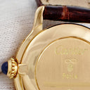 腕時計 カルティエ Cartier リヴィエラ 82722200 手巻き レディース OH済 K18YG無垢 ホワイト 青針 ローマン ヴィンテージ