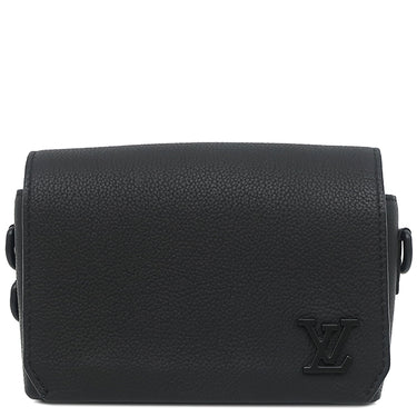 ルイヴィトン LOUIS VUITTON ファストライン ウェアラブル ウォレット M82085 ブラック レザー アエログラムレザー ショルダーバッグ ブラック金具 黒 アエログラム