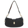 グッチ GUCCI ムーンサイド ショルダー 786015 ブラック カーフ ショルダーバッグ シャンパンゴールド金具 シェリーライン ウェブストライプ