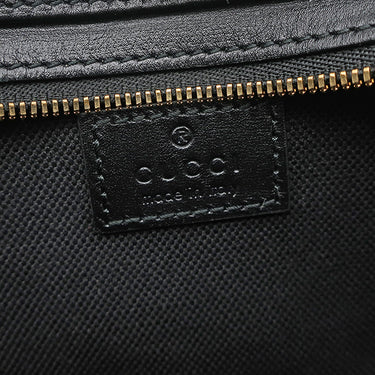 グッチ GUCCI ムーンサイド ショルダー 786015 ブラック カーフ ショルダーバッグ シャンパンゴールド金具 シェリーライン ウェブストライプ