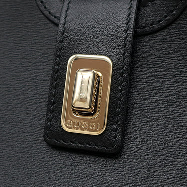 グッチ GUCCI ムーンサイド ショルダー 786015 ブラック カーフ ショルダーバッグ シャンパンゴールド金具 シェリーライン ウェブストライプ