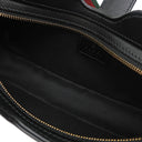 グッチ GUCCI ムーンサイド ショルダー 786015 ブラック カーフ ショルダーバッグ シャンパンゴールド金具 シェリーライン ウェブストライプ
