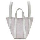 バレンシアガ BALENCIAGA エブリデイ XS ノース サウス 672793 シルバー×パープル キャンバス スパークリングキャンバス 2WAYバッグ シルバー金具 ミニトート ショルダー ラメ