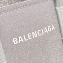 バレンシアガ BALENCIAGA エブリデイ XS ノース サウス 672793 シルバー×パープル キャンバス スパークリングキャンバス 2WAYバッグ シルバー金具 ミニトート ショルダー ラメ