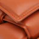 ボッテガヴェネタ BOTTEGA VENETA ザ チェーン カセット 631421 オレンジブラウン ラムスキン ショルダーバッグ ゴールド金具 マキシイントレチャート