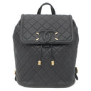 シャネル CHANEL CCフィリグリー リュック A57090 ブラック キャビアスキン リュック・デイパック ヴィンテージ金具 黒 マトラッセ
