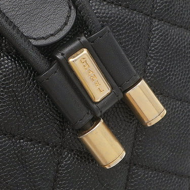 シャネル CHANEL CCフィリグリー リュック A57090 ブラック キャビアスキン リュック・デイパック ヴィンテージ金具 黒 マトラッセ