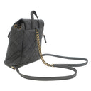 シャネル CHANEL CCフィリグリー リュック A57090 ブラック キャビアスキン リュック・デイパック ヴィンテージ金具 黒 マトラッセ