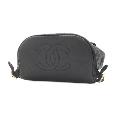 シャネル CHANEL CCフィリグリー リュック A57090 ブラック キャビアスキン リュック・デイパック ヴィンテージ金具 黒 マトラッセ